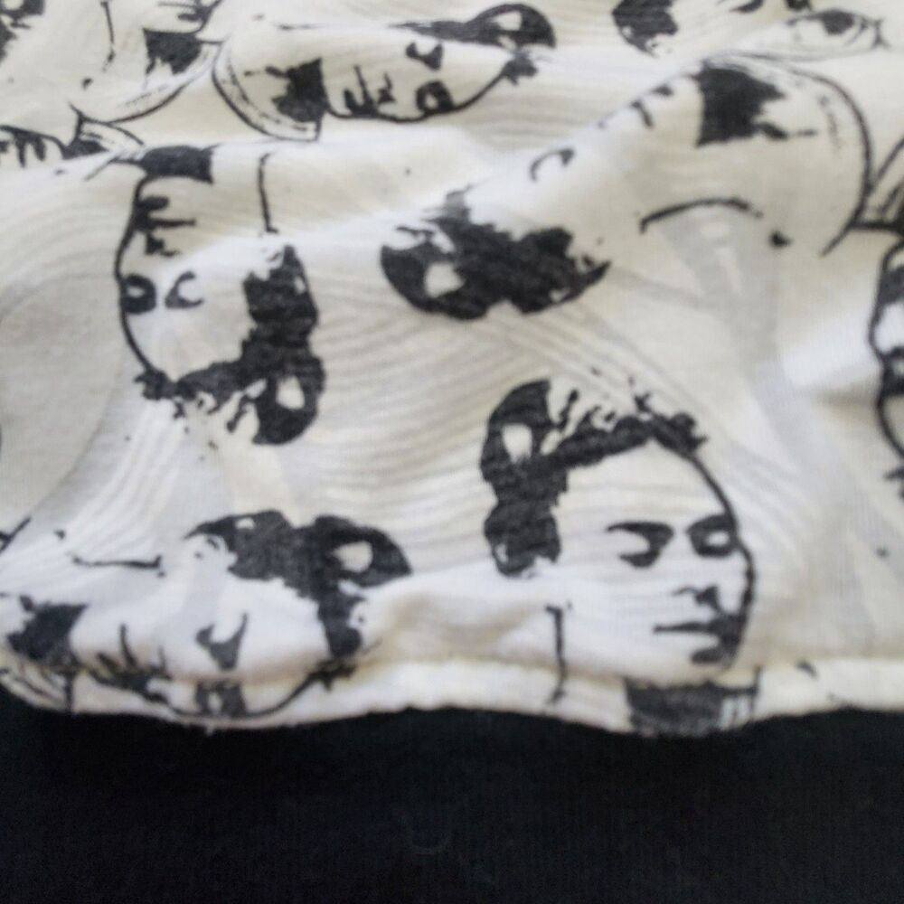 Pillo Frida Kahlo Face All Over Print Cowl Neck Top XL Art Teacher History Core - Picture 5 of 7